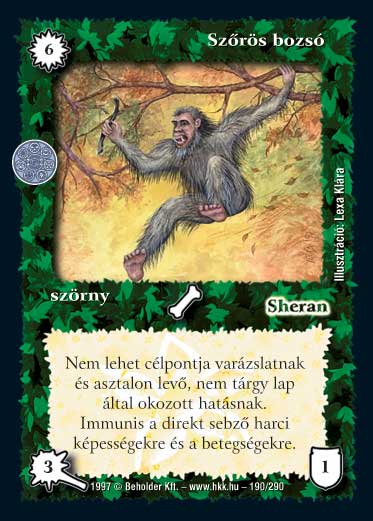 Kiadás: Isteni szövetség, Túlélők Földje
Gyakoriság: nem gyakori