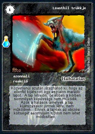 Kiadás: Esthar Császárság
Gyakoriság: ritka