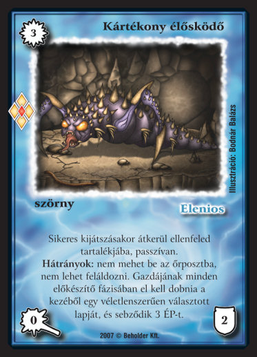 Kiadás: Misztikus Erők
Gyakoriság: ritka